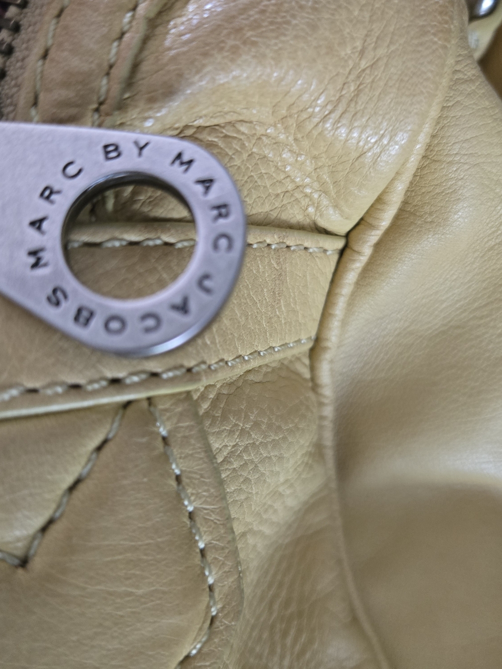 Marc Jacobs Pale Yellow Leather Satchel - Picture 4 of 6